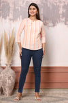Pastel Peach Cotton Top