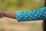 Noor Sky Blue Cotton Kurti