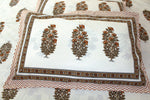 Cream Cotton  Double Bedsheet (90 X108 Inch)