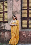 Kota Doria Saree - Yellow