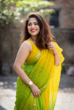 Gotta Patti Georgette saree with running contrast Blouse