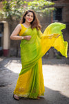 Gotta Patti Georgette saree with running contrast Blouse